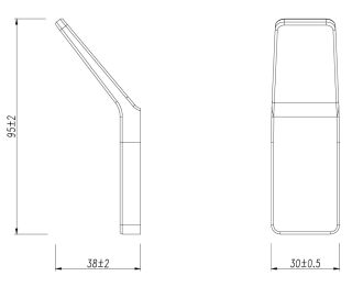 Крючок одинарный Lemark Smooth Line 9716003 графит